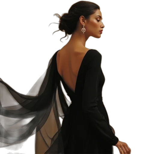 dress, jewelry, photorealistic, concept art transparent PNG cut-out