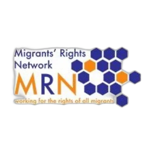 migrants, rights, network, mrn, logo, features, hexagonal, pattern transparent PNG cut-out
