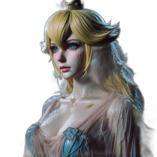 face, dress, crown, mask, fantasy art, concept art, photorealistic, watercolor transparent PNG cut-out