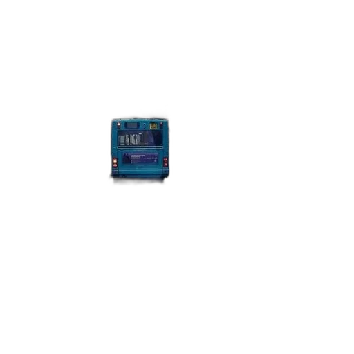 robot, weapon, food, crown, pixel art, 3d render, vaporwave, blue transparent PNG cut-out