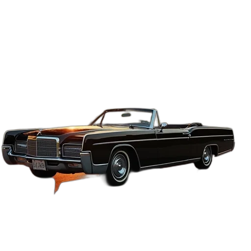 car, 3d render, photorealistic, advertisement, chrysler, continental transparent PNG cut-out