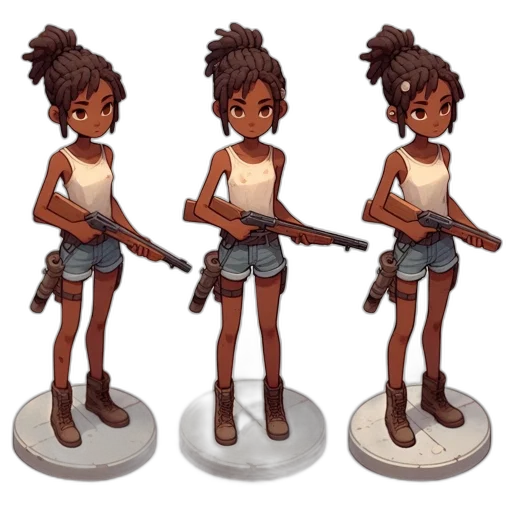 weapon, concept art, 3d render, pixel art, cartoon, earth tones, pastel, three transparent PNG cut-out