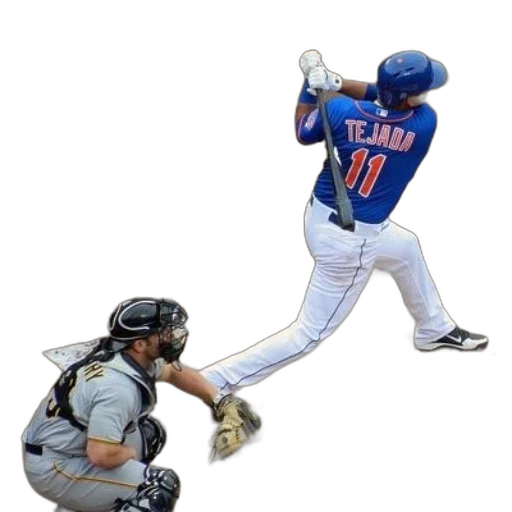 baseball, player, name, tejada, his, jersey, swinging, ball transparent PNG cut-out