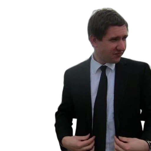 staff, jacket, man, suit, stands, outside, cloudy, sky transparent PNG cut-out