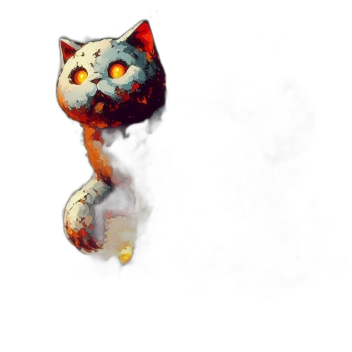 staff, creature, animal, dragon, concept art, pixel art, fantasy art, watercolor transparent PNG cut-out