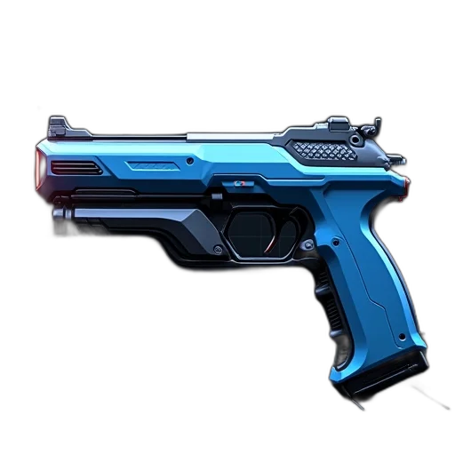 weapon, staff, concept art, 3d render, pixel art, cyberpunk, blue, model transparent PNG cut-out