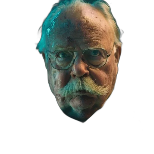 face, mask, staff, animal, photorealistic, concept art, vaporwave, pixel art transparent PNG cut-out