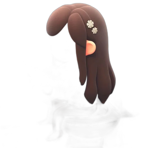 mask, staff, hair, animal, concept art, 3d render, photorealistic, pixel art transparent PNG cut-out