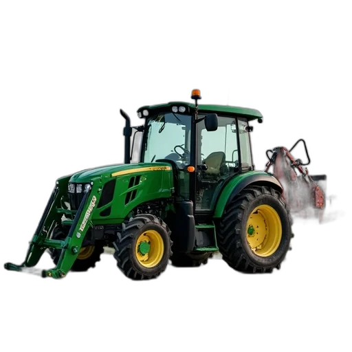 weapon, green, black, compact, tractor, front, loader, attachment transparent PNG cut-out