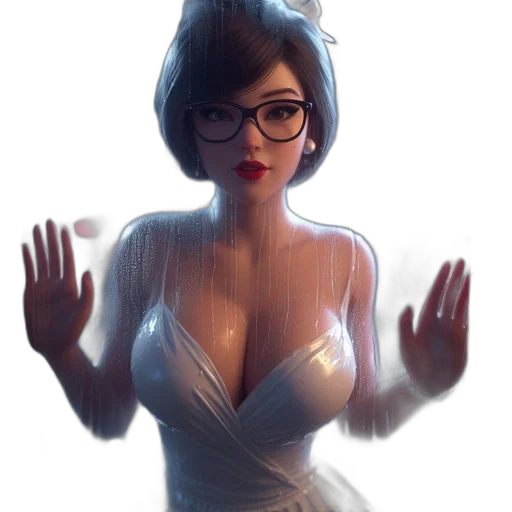 dress, robot, crown, face, 3d render, concept art, fantasy art, photorealistic transparent PNG cut-out