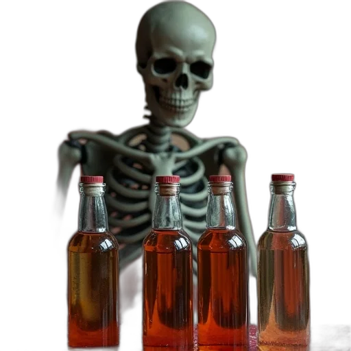 bottle, food, jacket, weapon, 3d render, concept art, photorealistic, poison transparent PNG cut-out