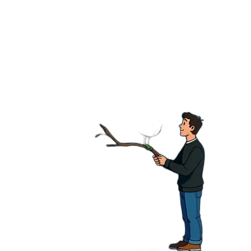 staff, weapon, sword, umbrella, concept art, cartoon, pixel art, fantasy art transparent PNG cut-out