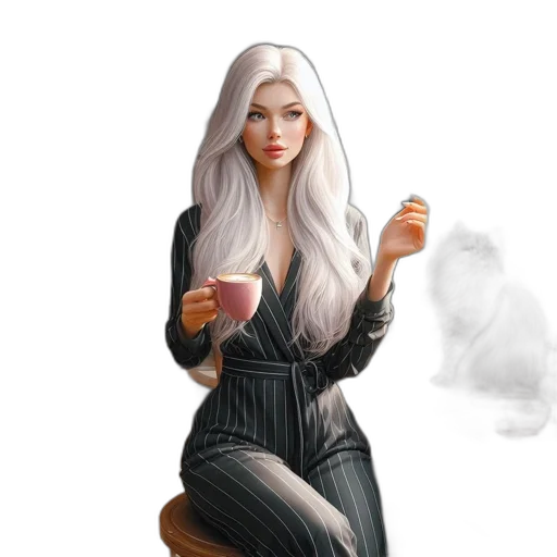 dress, hair, fantasy art, concept art, photorealistic, comic book art, fire, young transparent PNG cut-out