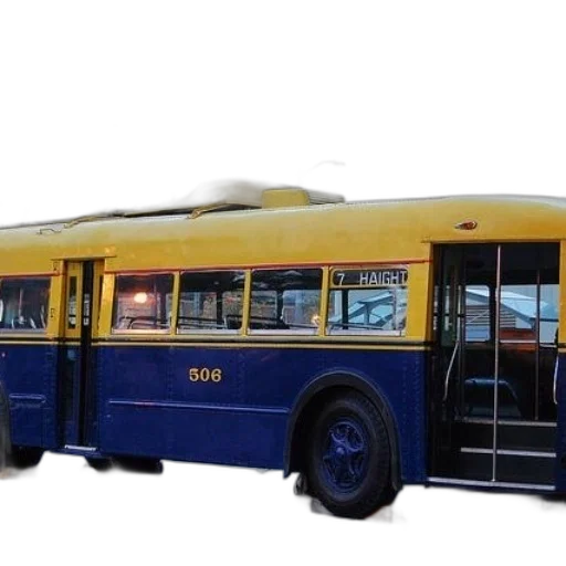 car, 3d render, photorealistic, concept art, yellow, blue, bus, number transparent PNG cut-out