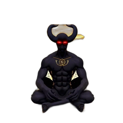 mask, jewelry, concept art, 3d render, eerie, winged, entity, horns transparent PNG cut-out