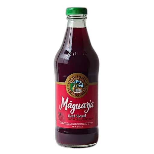 bottle, food, maguary, grape, juice, red, label, green transparent PNG cut-out