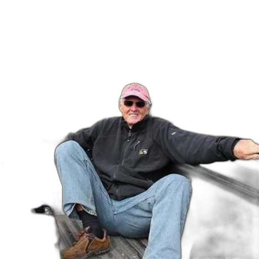 jacket, animal, staff, hat, person, wearing, pink, sunglasses transparent PNG cut-out