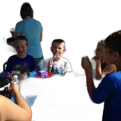 food, face, bottle, photorealistic, 3d render, group, children, enjoy transparent PNG cut-out