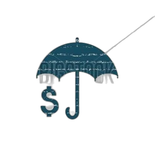 umbrella, staff, jewelry, jacket, concept art, rain, blue, dollar transparent PNG cut-out