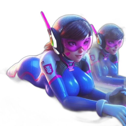 weapon, robot, staff, face, concept art, 3d render, vaporwave, cyberpunk transparent PNG cut-out
