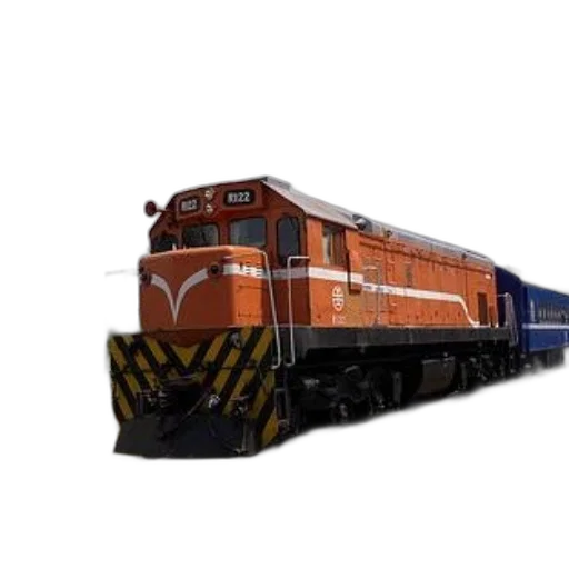 weapon, 3d render, photorealistic, concept art, orange, train, engine, number transparent PNG cut-out