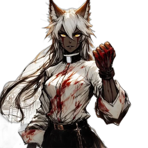 staff, animal, mask, concept art, fantasy art, anime, comic book art, animated transparent PNG cut-out