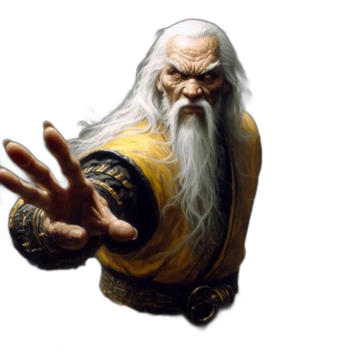 dragon, face, staff, hair, fantasy art, concept art, photorealistic, 3d render transparent PNG cut-out