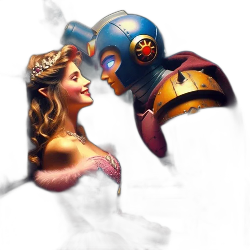 robot, mask, concept art, comic book art, fantasy art, photorealistic, outer space, fire transparent PNG cut-out