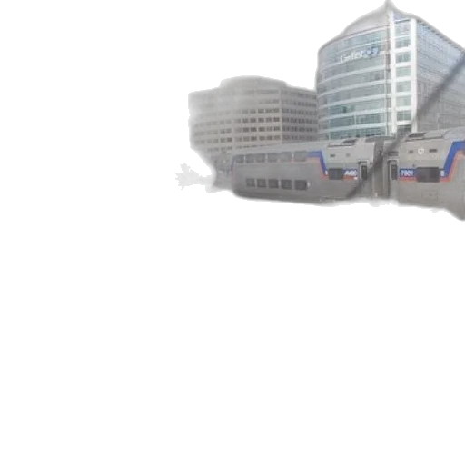 building, 3d render, concept art, photorealistic, pixel art, fog, train, station transparent PNG cut-out