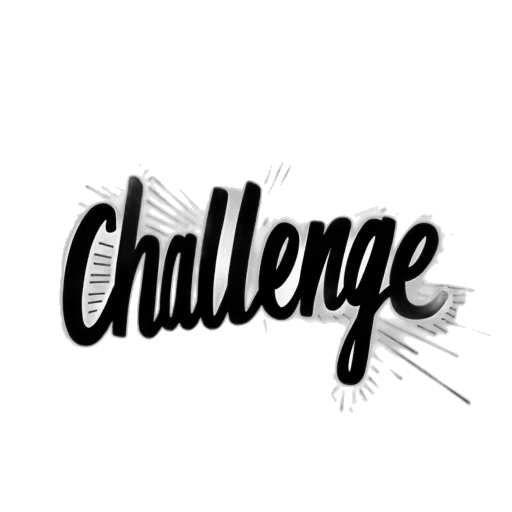 furniture, text, challenge, large, amount, black, white, lines transparent PNG cut-out