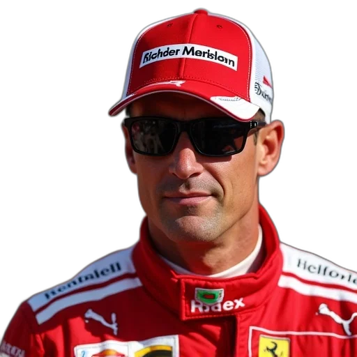 hat, michael, schumacher, has transparent PNG cut-out