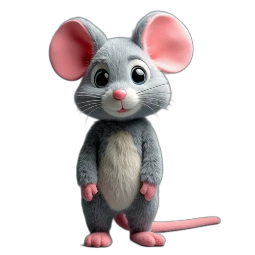 animal, staff, creature, 3d render, concept art, photorealistic, cartoon, gray transparent PNG cut-out