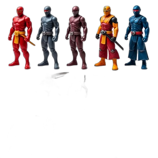 concept art, 3d render, comic book art, pixel art, red, collection, colorful, action transparent PNG cut-out