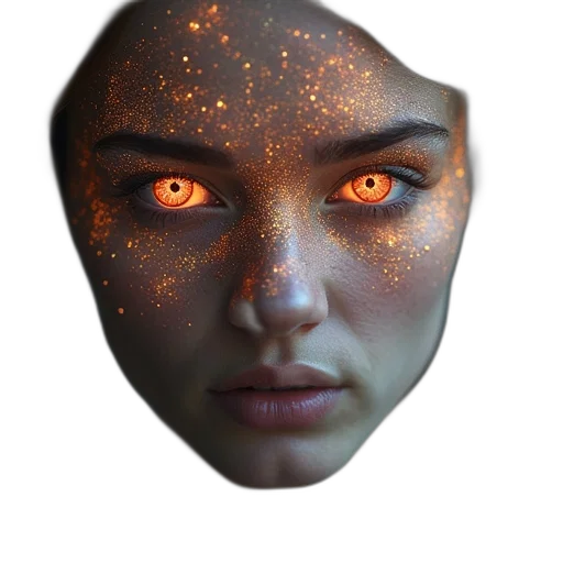 mask, face, jewelry, crown, photorealistic, fantasy art, 3d render, concept art transparent PNG cut-out