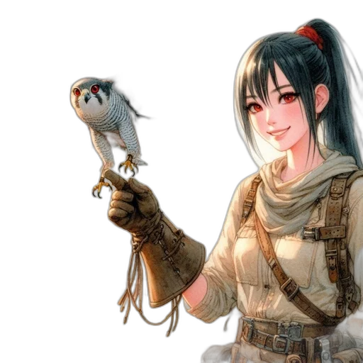 staff, weapon, animal, jewelry, fantasy art, concept art, anime, photorealistic transparent PNG cut-out
