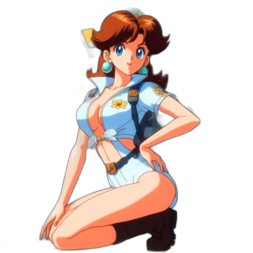 dress, staff, anime, concept art, cartoon, pixel art, animated, girl transparent PNG cut-out
