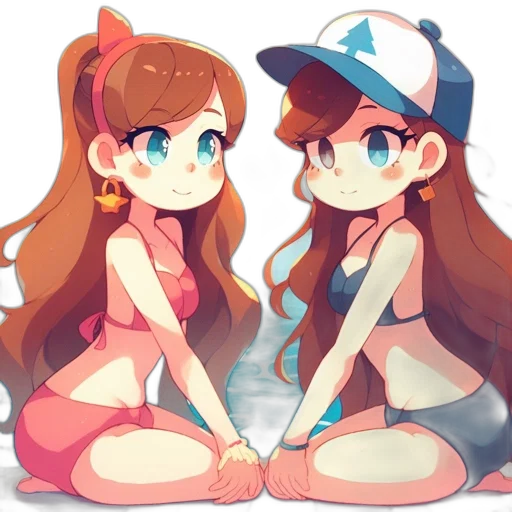 hat, dress, anime, pixel art, concept art, cartoon, pastel, colorful transparent PNG cut-out