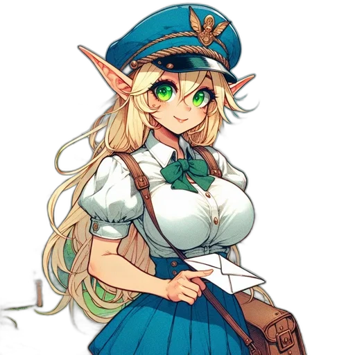 staff, dress, hat, dragon, pixel art, anime, fantasy art, concept art transparent PNG cut-out