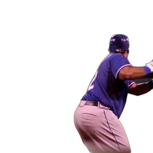 baseball, player, blue, uniform, holding, bat, getting, ready transparent PNG cut-out