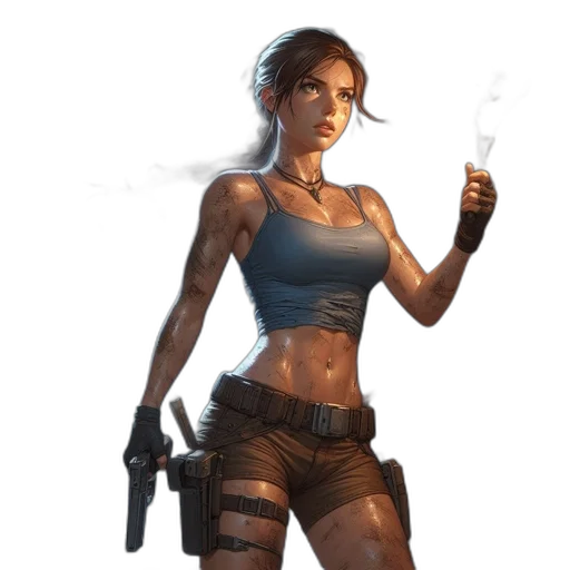 weapon, staff, concept art, fantasy art, cyberpunk, comic book art, fire, adventurer transparent PNG cut-out