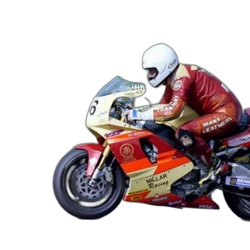 photorealistic, concept art, 3d render, comic book art, motorcycle, racer, red, suit transparent PNG cut-out
