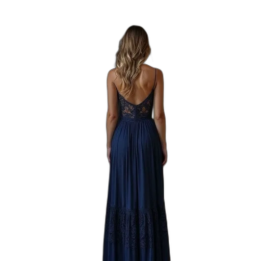 dress, jewelry, blue, dark transparent PNG cut-out