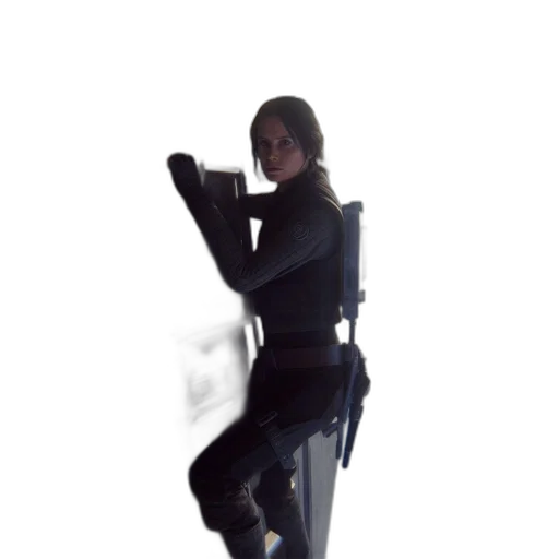 staff, weapon, jacket, robot, 3d render, concept art, pixel art, photorealistic transparent PNG cut-out