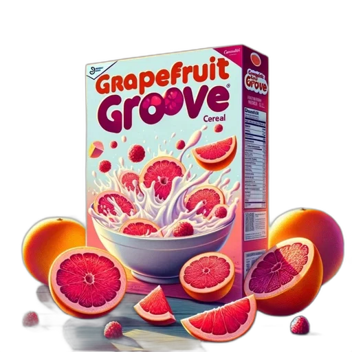 food, image, displays, cereal, box, grapefruit, groove, kellogg transparent PNG cut-out