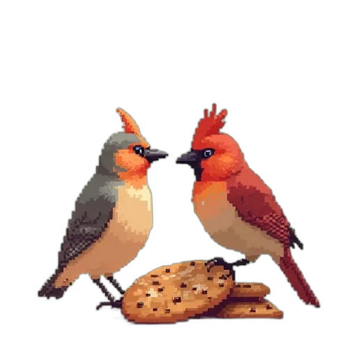 food, animal, pixel art, concept art transparent PNG cut-out