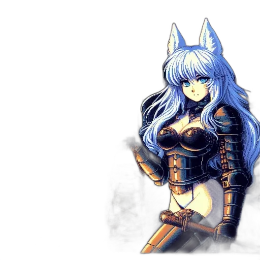staff, sword, fantasy art, anime, concept art, pixel art, blue, dark transparent PNG cut-out