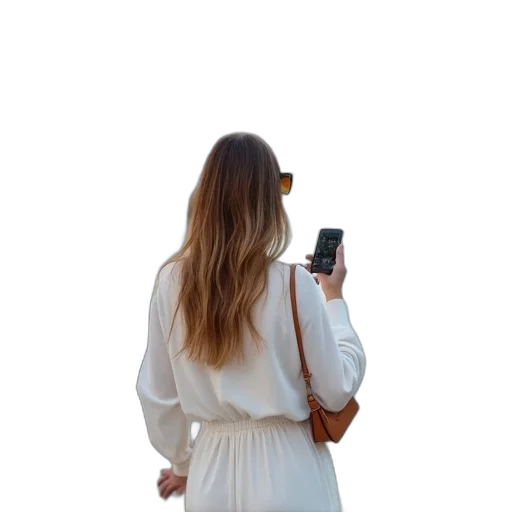 dress, staff, jacket, hair, concept art, photorealistic, monochrome, pastel transparent PNG cut-out