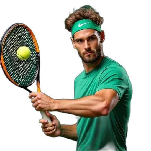 staff, hair, weapon, crown, photorealistic, 3d render, green, male transparent PNG cut-out