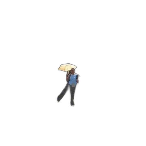 umbrella, hat, staff, jacket, pixel art, concept art, 3d render, anime transparent PNG cut-out
