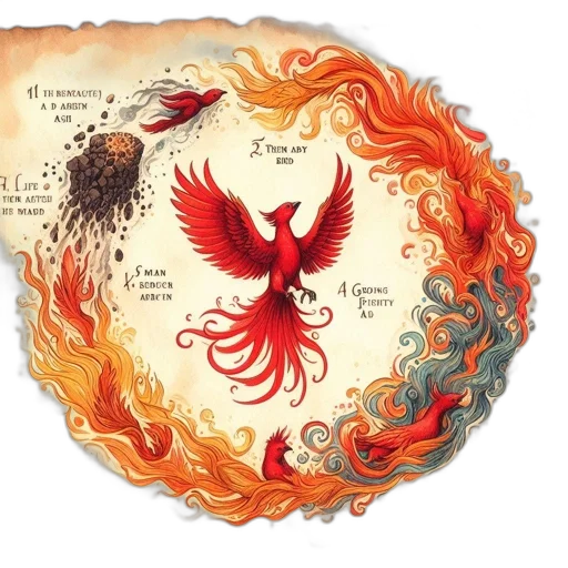 dragon, fantasy art, concept art, watercolor, fire, red, illustration, portrays transparent PNG cut-out